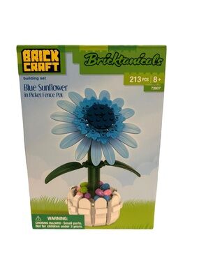 Brick Craft Blue Sunflower Building Set 213 PCS Ages 8+